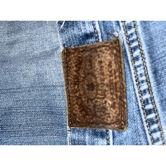 Lucky Brand 361 Vintage Jeans Mens 34X34 Straight Cut Factory Distressed - Picture 8 of 11